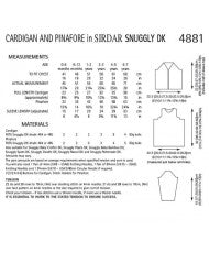 Pinafore and Cardigan - Sirdar 4881
