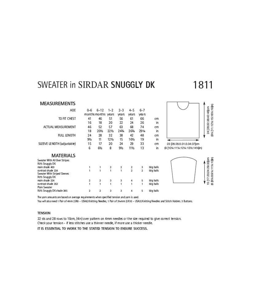 Sweater - Sirdar 1811