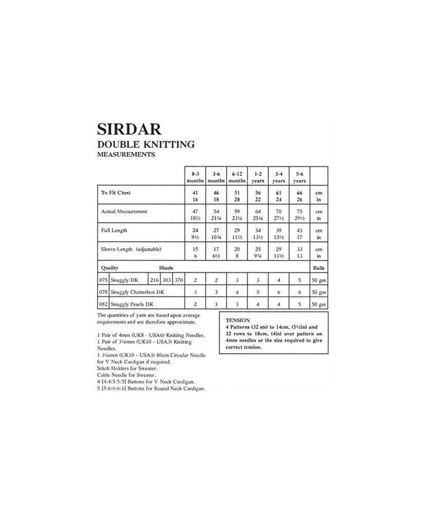 Sweaters and Cardigans - Sirdar 3948