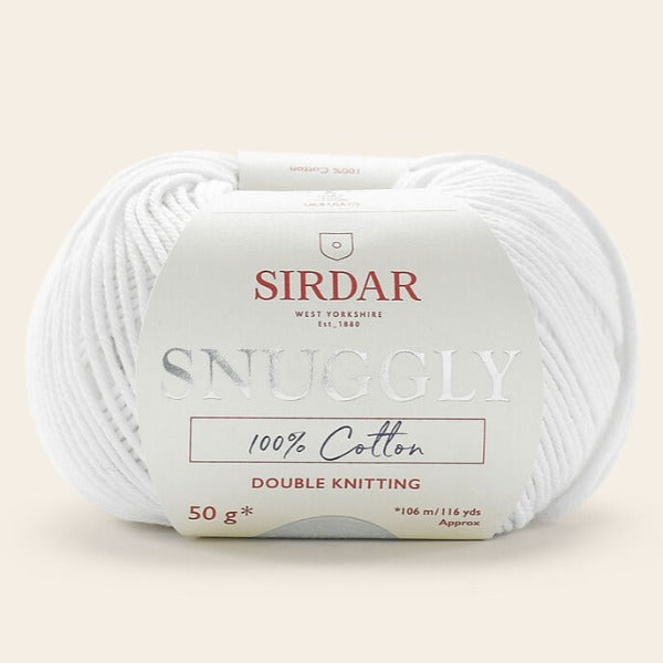 Sirdar Snuggly 100% Cotton DK White